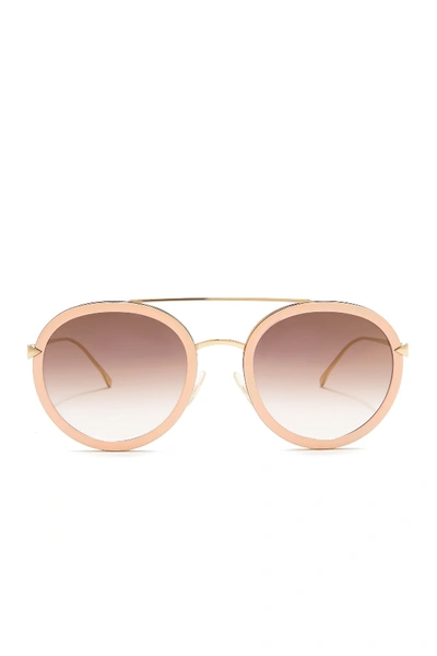 Shop Fendi Round 51mm Sunglasses In 0v54-qh