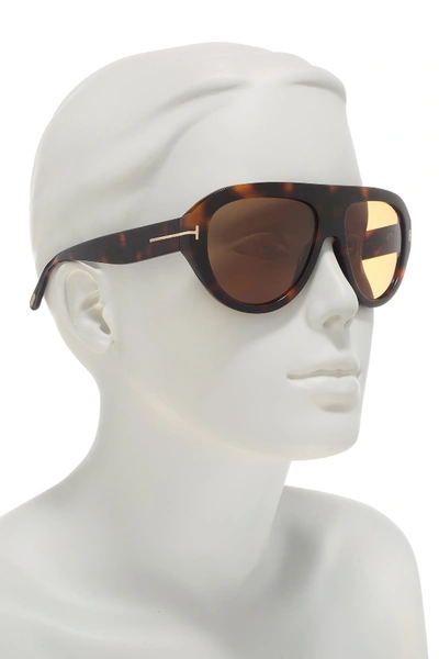 Tom Ford Felix 59mm Aviator Sunglasses In Havo/brn | ModeSens