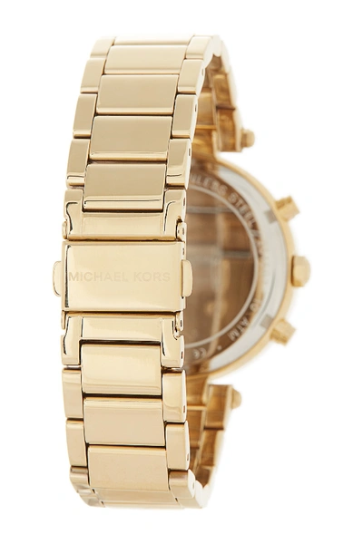 Shop Michael Michael Kors Women's Quartz Bracelet Watch, 39mm In Gold Plated