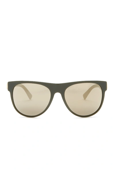 Shop Versace 57mm Square Sunglasses In Military Green