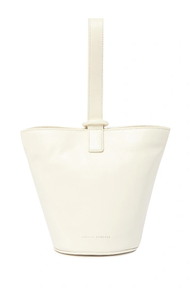 Shop Loeffler Randall Dolly D-ring Leather Bucket Bag In Stone