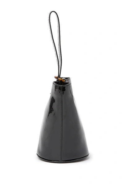 Shop Loeffler Randall Dolly D-ring Leather Bucket Bag In Black