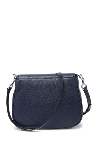 Shop Marc Jacobs Empire City Messenger Leather Crossbody Bag In Night Sky