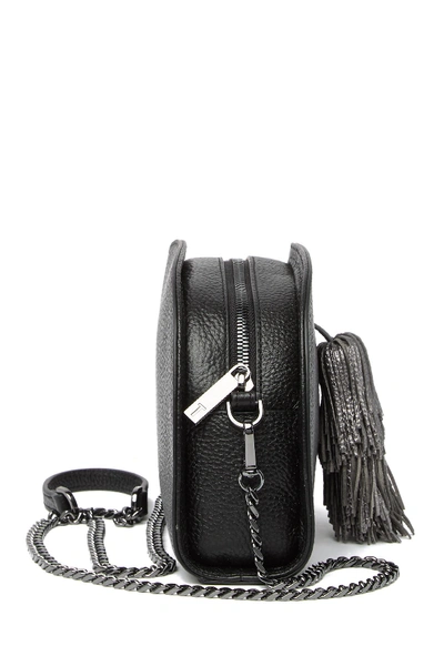 Shop Ted Baker Maaryy Leather Pom Crossbody Bag In Black