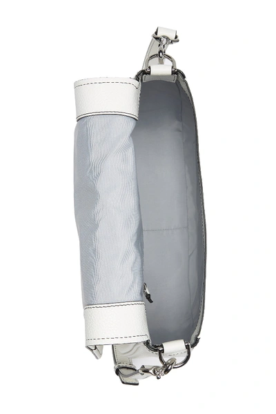 Shop Marc Jacobs Empire City Messenger Leather Crossbody Bag In Porcelain