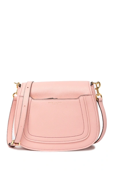 Shop Marc Jacobs Empire City Messenger Leather Crossbody Bag In Rose