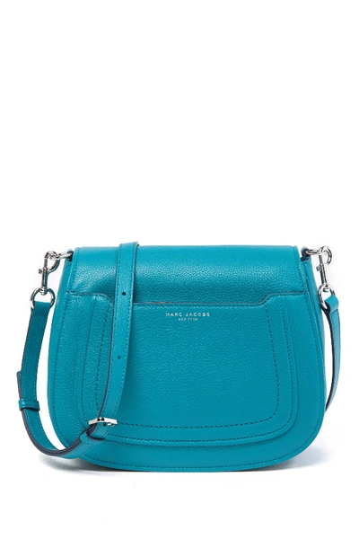 Shop Marc Jacobs Empire City Messenger Leather Crossbody Bag In Fiji