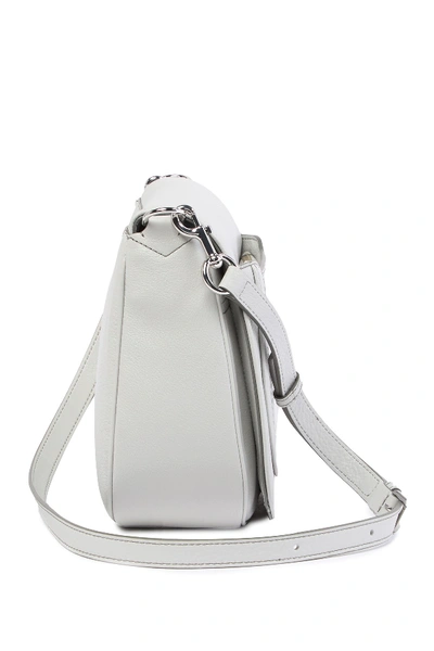 Shop Marc Jacobs Empire City Messenger Leather Crossbody Bag In Light Grey
