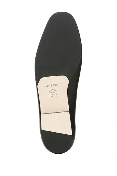 Shop Via Spiga Tigen Leather Loafer In Black