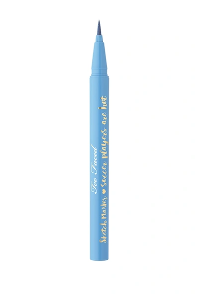 Shop Too Faced Sketch Marker Liquid Eyeliner - Sky Blue