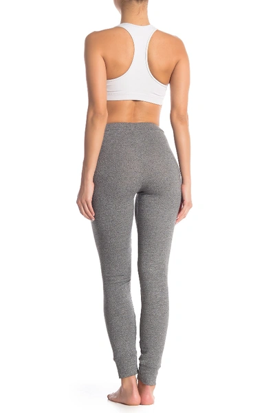 Shop Alo Yoga Twiggy Graphic Sweatpants In Dove Grey Hr/mindful Move