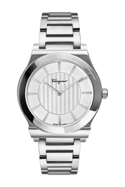 Shop Ferragamo Men's Bracelet Watch, 41mm In Stainless Steel