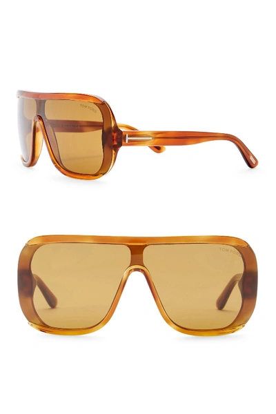 Shop Tom Ford Porfirio 58mm Aviator Sunglasses In Blndhav/brn