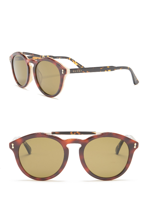 gucci 52mm round sunglasses