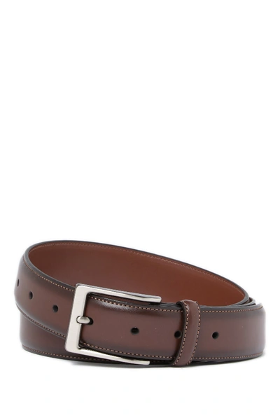 Shop Original Penguin Leather Belt In Brn