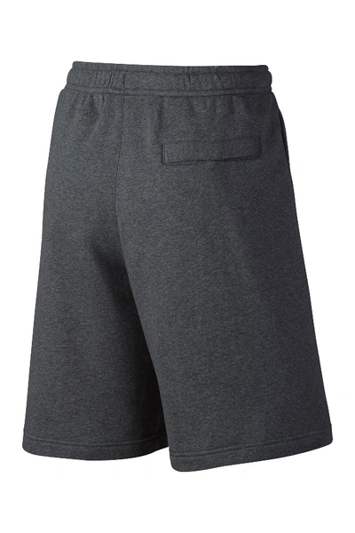 Shop Nike Club Fleece Sweatshorts In Char H/black