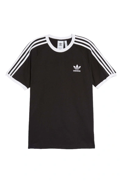 Shop Adidas Originals 3-stripes T-shirt In Black