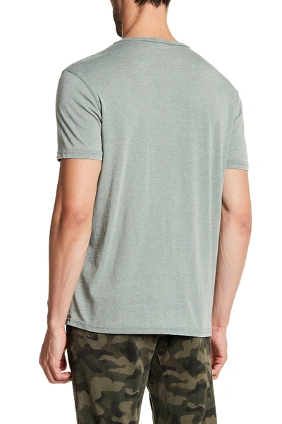 Shop Lucky Brand Button Notch Neck T-shirt In Laurel Wreath