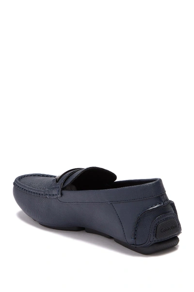 Calvin klein merve weave top embossed loafer
