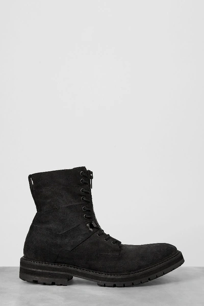 Shop Allsaints Sentry Suede Boot In Mountain Grey
