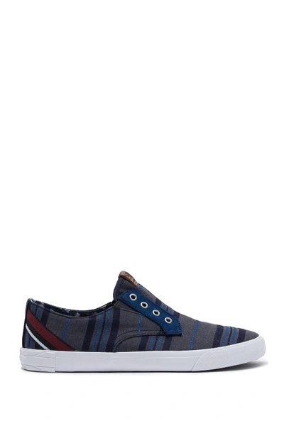 Shop Ben Sherman Percy Laceless Slip-on Sneaker In Navy Print