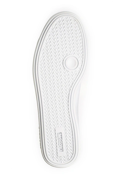 Shop Lacoste Graduate Leather Sneaker In White/white