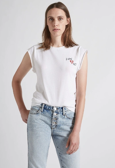 Shop Current Elliott The Jack Rose Tee In Sugar