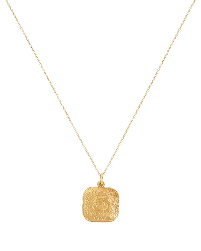 Shop Alighieri The Infernal Storm Pendant Necklace In Gold