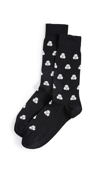 Shop Paul Smith Doggo Socks In Black Print
