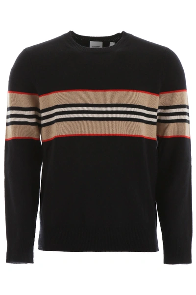 Shop Burberry Cashmere Pull In Black (black)