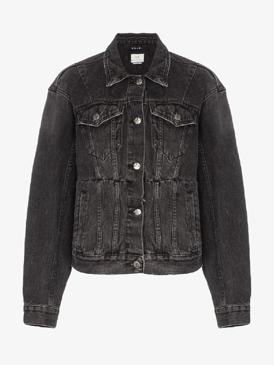 Shop Ksubi X Kendall Jenner Classic Denim Jacket In Black