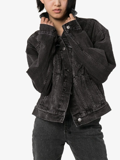 Shop Ksubi X Kendall Jenner Classic Denim Jacket In Black