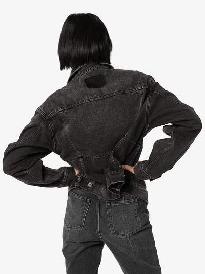 Shop Ksubi X Kendall Jenner Classic Denim Jacket In Black