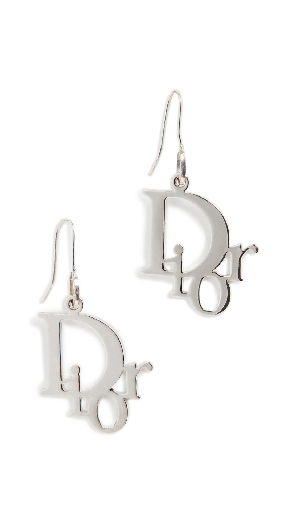 dior monogram earrings