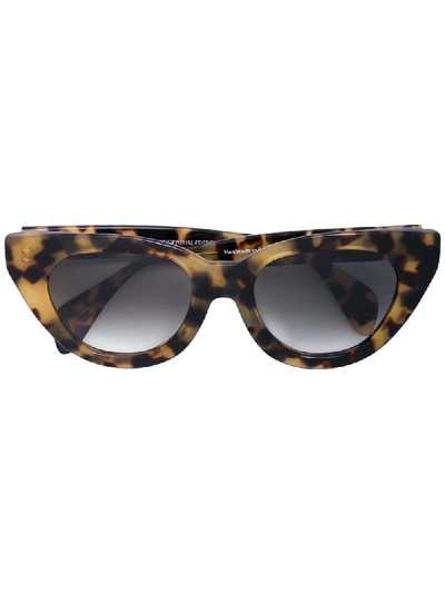 Shop Oscar De La Renta Holly Sunglasses In Brown