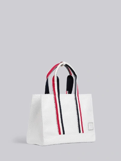 Shop Thom Browne East-west Bubble Wrap Tote Bag In White
