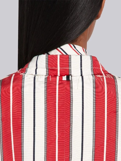 Shop Thom Browne Variegated Repp Stripe Classic Sport Coat In Red