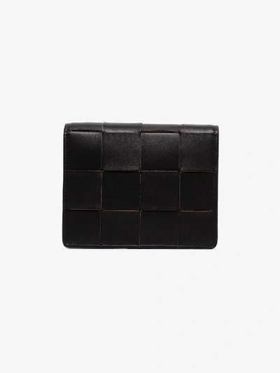 Shop Bottega Veneta Black Intrecciato Small Leather Shoulder Bag