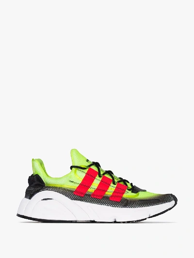 Shop Adidas Originals Adidas Mens Green, Black And Red Lxcon Low Top Sneakers