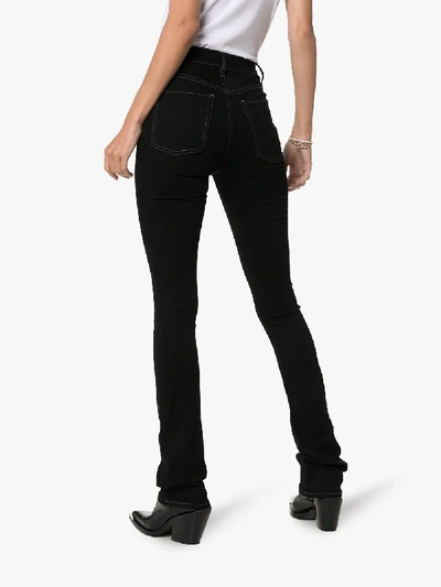 Shop 3x1 Maya Skinny Flared Jeans In Black
