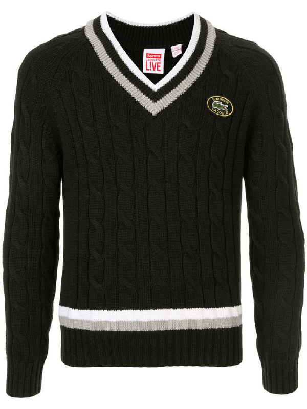 supreme x lacoste sweater