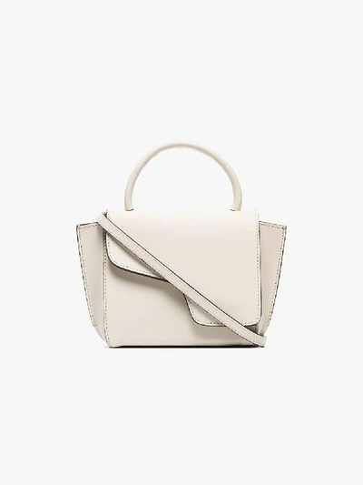 Shop Atp Atelier White Montalcino Leather Cross Body Bag