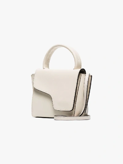 Shop Atp Atelier White Montalcino Leather Cross Body Bag