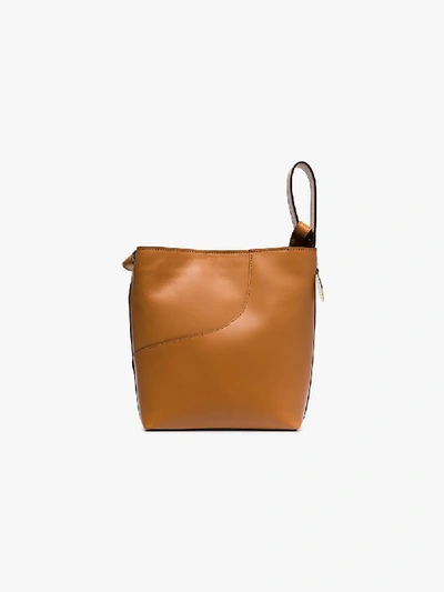 Shop Atp Atelier Brown Piombino Leather Shoulder Bag