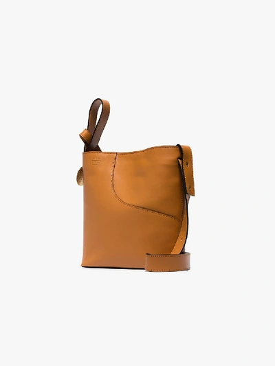 Shop Atp Atelier Brown Piombino Leather Shoulder Bag