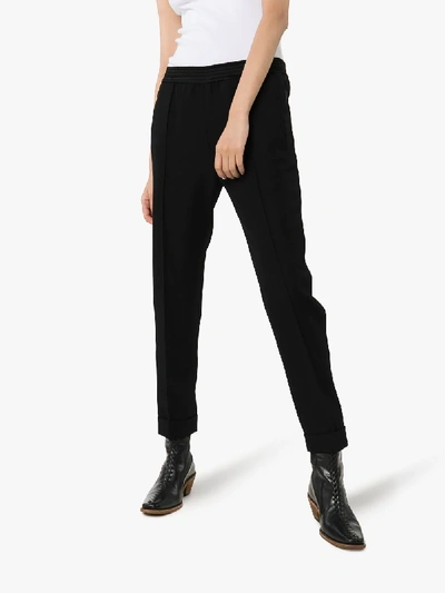 Shop Haider Ackermann Slim Leg Trousers In Black