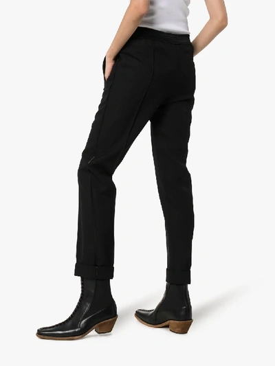 Shop Haider Ackermann Slim Leg Trousers In Black