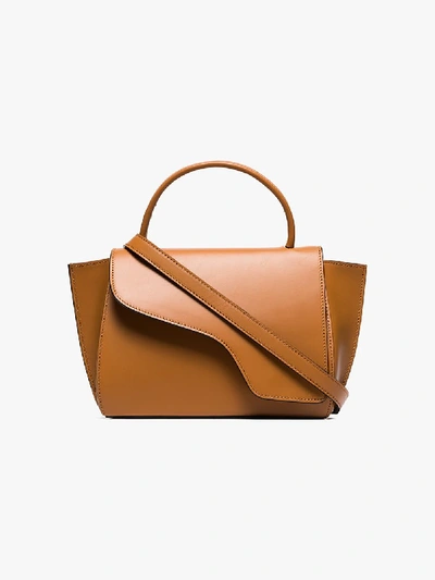 Shop Atp Atelier Brown Volterra Shoulder Bag