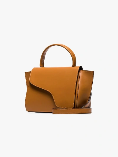 Shop Atp Atelier Brown Volterra Shoulder Bag