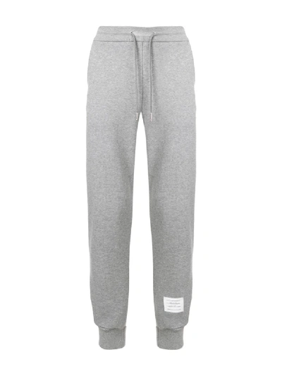 Shop Thom Browne Rwb Stripe Loopback Sweatpants In Grey